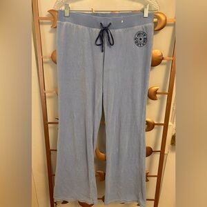Juicy Couture Light Blue Velour Track Pants